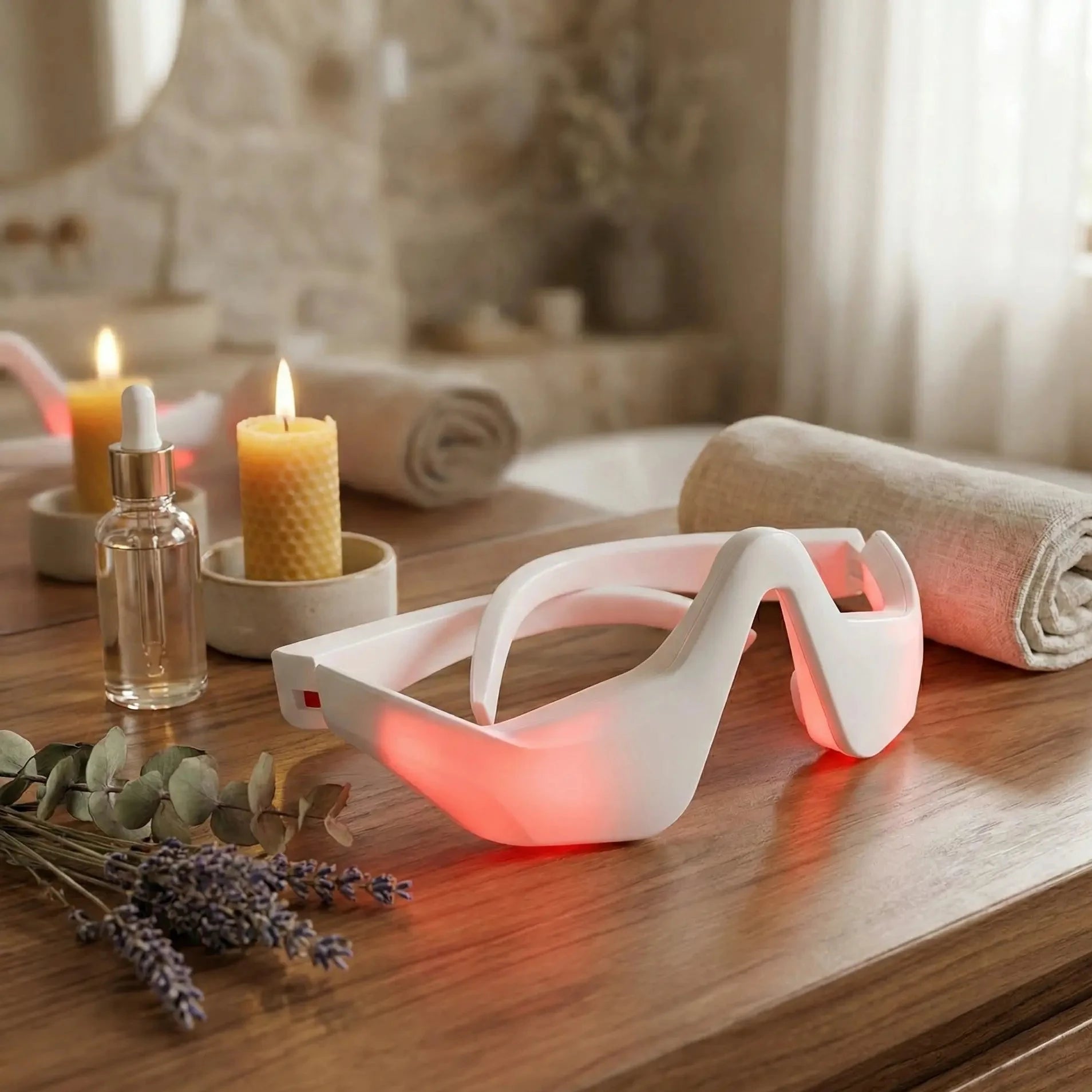 Masajeador de Ojeras con Luz Roja y EMS | Adiós a la Mirada Cansada