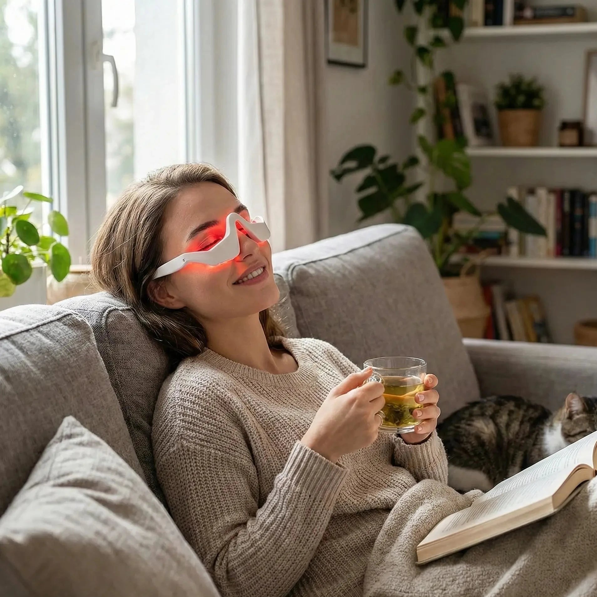 Masajeador de Ojeras con Luz Roja y EMS | Adiós a la Mirada Cansada