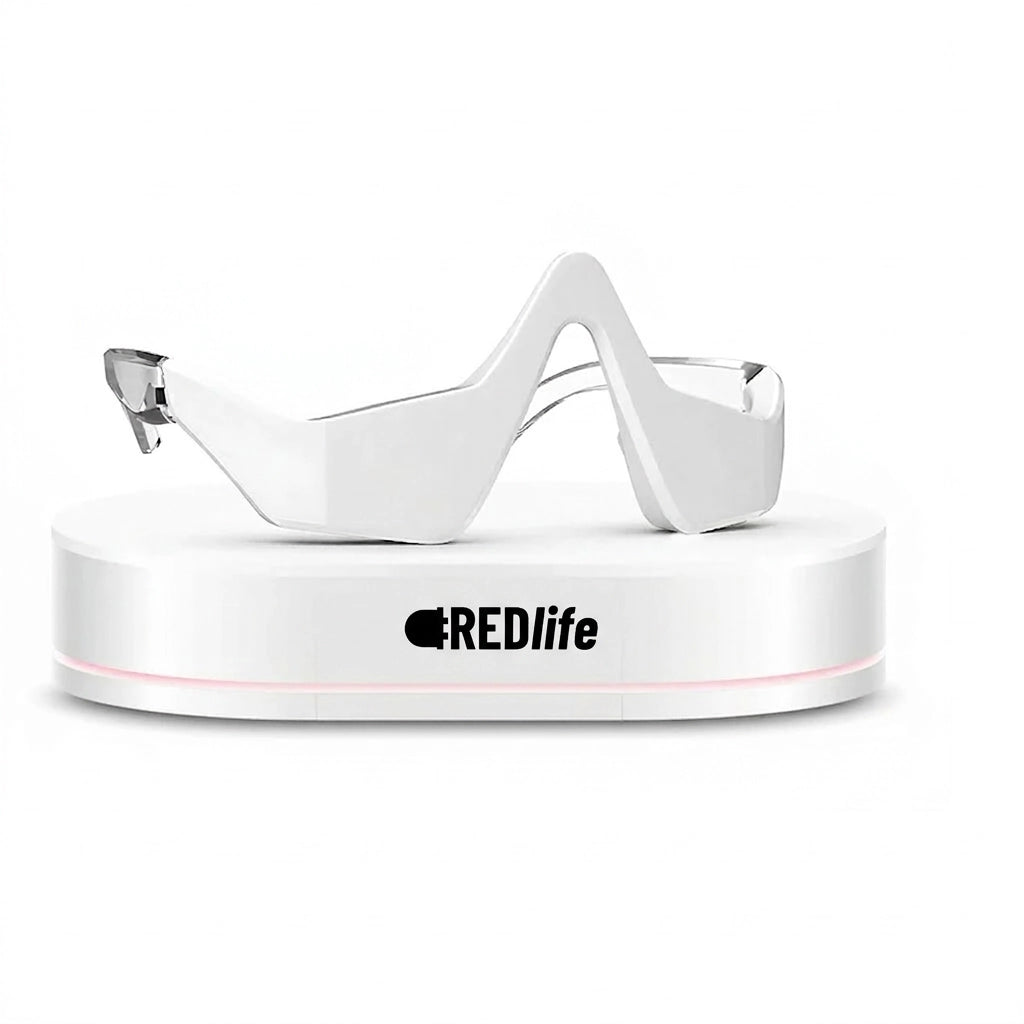 2-en-1 Terapia de Luz Roja + EMS para eliminar ojeras